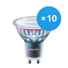 Fordelspakning 10x Philips MASTER LED Spot ExpertColor GU10 PAR16 5.5W 375lm 25D - 930 varm hvit | beste fargegjengivelse - dimbar - erstatter 50W