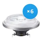 Fordelspakning 6x Philips MASTER LED spot Reflektor G53 AR111 20W 1270lm 45D - 930 varm hvit | beste fargegjengivelse - dimbar - erstatter 100W