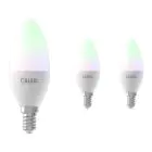 Fordelspakning 3x Calex Smart Tuya Wifi E14 Mignon 5W 470lm - 822-840 Innstillbar Hvit | RGBW - dimbar - erstatter 40W