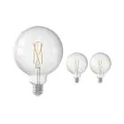 Fordelspakning 3x Calex Smart Tuya Wifi E27 Globe filament 7.5W 1055lm - 818-830 Innstillbar Hvit | dimbar - erstatter 75W 