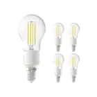 Fordelspakning 5x Calex Smart Tuya Wifi E14 Ball 4.5W 450lm - 818-830 Innstillbar Hvit | dimbar - erstatter 40W 