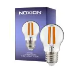 Noxion Lucent Lustre LED E27 Ball filament klar 4.5W 470lm - 827 ekstra varm hvit | dimbar - erstatter 40W