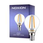 Noxion Lucent LED E14 Ball filament klar 2.5W 250lm - 827 ekstra varm hvit | erstatter 25W