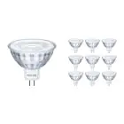Fordelspakning 10x Philips Corepro LED Spot GU5.3 MR16 4.4W 345lm 36D - 827 ekstra varm hvit | erstatter 35W