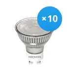 Fordelspakning 10x Noxion LED spot GU10 PAR16 3W 230lm 36D - 827 ekstra varm hvit | dimbar - erstatter 35W