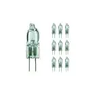 Fordelspakning 10x Philips Microprojection Halogen G4 Pære Focusline 10 W 
