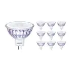 Fordelspakning 10x Philips Master Value LED Spot GU5.3 MR16 5.8W 460lm 60D - 930 varm hvit | beste fargegjengivelse - dimbar - erstatter 35W