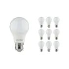 Fordelspakning 10x Noxion Lucent Classic LED E27 Pære matt 8W 806lm - 840 kald hvit | erstatter 60W