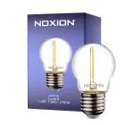 Noxion Lucent LED E27 Ball filament klar 1.4W 136LM - 827 ekstra varm hvit | erstatter 15W