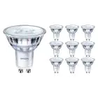 Fordelspakning 10x Philips Corepro LED Spot GU10 PAR16 4.9W 460lm 36D - 830 varm hvit | erstatter 65W