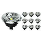 Fordelspakning 10x Noxion Lucent LED Spot GU10 AR111 15W 850lm 40D - 930 Varm Hvit | Beste Fargegjengivelse - Dimbar -  Erstatter 75W