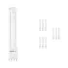 Fordelspakning 10x Ledvance Dulux-L LED 8W - 830 Varm Hvit | 4-Stift - Erstatter 18W