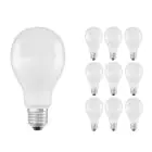 Fordelspakning 10x Ledvance Classic LED E27 Pære matt 19W 2452lm - 827 ekstra varm hvit | erstatter 150W
