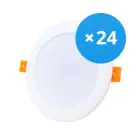 Fordelspakning 24x Bright Choice LED Downlight 12W 1080lm 120D - 840 Kald Hvit | Utskjæring 115mm - Erstatter 1x18W