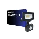 Noxion LED Flomlys Beamy G3.1 Svart 10W 1100lm 100D - 830 Varm Hvit | IP44 - Bevegelses- og Lyssensor - Symmetrisk 