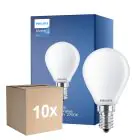 Fordelspakning 10x Philips Master Value LED Lustre E14 Ball matt 3.4W 470lm - 927 ekstra varm hvit | beste fargegjengivelse - dimbar - erstatter 40W