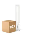 Fordelspakning 10x Philips Corepro PL-L LED 8W 960lm - 830 Varm Hvit | 4-Stift - Erstatter 18W