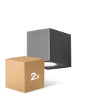 Fordelspakning 2x D'Lite Veggbelysning Vrebos Svart | IP54 - Egnet Til 1x GU10