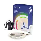 Noxion LED Strip Naga 5 Meter Komplet set - Zigbee - 24V - 90LEDs/m - 12W/m - RGBW - 930-965 Innstillbar Hvit | 12mm - IP20 - Beste Fargegjengivelse - SMD2835+SMD5050