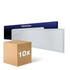 Fordelspakning 10x Noxion LED Panel Ecowhite V4.0 28W 3360lm - 830-840-865 CCT | 120x30cm - UGR 