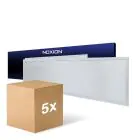 Fordelspakning 5x Noxion LED Panel Ecowhite V4.0 28W 3360lm - 830-840-865 CCT | 120x30cm - UGR 