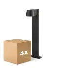 Fordelspakning 4x D'Lite Sokkelampe Lira Svart 7W 600lm 830 Varm Hvit | IP54