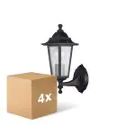 Fordelspakning 4x D'Lite Veggbelysning Helora Svart | IP44 - Egnet for 1x E27