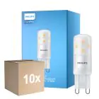 Fordelspakning 10x Philips CorePro LED Capsule G9 Matt 2.7W 300lm - 827 Ekstra Varm Hvit | Dimbar - Erstatter 25W