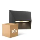 Fordelspakning 10x Nordlux Pontio Veggbelysning Aluminium Svart | IP54 - Egnet for 2x GU10