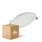 Fordelspakning 4x Ledvance LED downlight Comfort DN105 6W 420lm 120D - 830 varm hvit | 118mm 