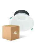 Fordelspakning 4x Philips LED downlight Coreline DN142B Aluminium Hvit 19.2W 2300lm 60D - 840 kald hvit | Utskjæring 200mm - IP20 - Hvit Reflektor