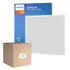 Fordelspakning 4x Philips LED Panel Ledinaire RC065B 28W 3400lm - 840 Kald Hvit | 60x60cm - UGR 
