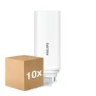Fordelspakning 10x Philips CorePro PL-T LED Pære HF 9W - 830 Varm Hvit | 4-Stift - Erstatter 26W