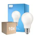 Fordelspakning 10x Philips Corepro LED Pære E27 Pære matt 10.5W 1521lm - 827 ekstra varm hvit | erstatter 100W