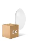 Fordelspakning 5x Ledvance Surface Rund 250 13W 840 960lm Hvit IP44 | kald hvit