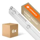 Fordelspakning 6x Ledvance LED Lyslister Vanntett Fuktighetstett Value 20W 2400lm - 840 Kald Hvit | 120cm 