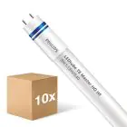 Fordelspakning 10x Philips LED Lysrør T8 MASTER (HF) High Output 8W 1050lm - 840 Kald Hvit | 60cm - Erstatter 18W