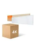 Fordelspakning 4x Ledvance LED panel Kompakt Aluminium Hvit 33W 3630lm - 840 kald hvit | 120x30cm - UGR < 19