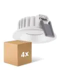 Fordelspakning 4x Ledvance LED spot Air Fix Aluminium Hvit 6W 480lm 36D - 927 ekstra varm hvit | Utskjæring 68mm - IP65 - beste fargegjengivelse - dimbar