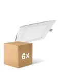 Fordelspakning 6x Ledvance LED downlight Slim Torget SQ210 18W 1530lm 120D - 840 kald hvit 