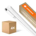 Fordelspakning 4x Ledvance LED Lyslister Linear Kompakt Dimmebryter 8W 800lm - 840 Kald Hvit | 60cm