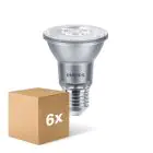 Fordelspakning 6x Philips Master Value LED Pære Reflektor E27 PAR20 6W 515lm 40D - 930 varm hvit | beste fargegjengivelse - dimbar - erstatter 50W