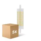 Fordelspakning 5x Ledvance LED Line R7s 118mm  18.5W 2452lm - 827 ekstra varm hvit | erstatter 150W