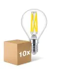 Fordelspakning 10x Philips MASTER LED E14 Ball Filament Klar 5.9W 806lm - 922-927 Dim To Warm | Beste Fargegjengivelse - Dimbar - Erstatter 60W