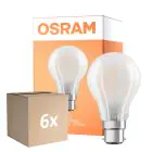 Fordelspakning 6x Osram Retrofit Classic LED B22d Pære matt 11W 1521lm - 827 ekstra varm hvit | dimbar -  erstatter 100W