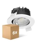 Fordelspakning 6x Philips LED Spot Ledinaire RS071B 6W 500lm 21x40D - 827-830-840 CCT | 89mm - Utskjæring 68mm - IP20 - Dimbar