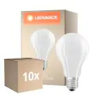 Fordelspakning 10x Ledvance Classic LED E27 Pære filament matt 17W 2452lm - 827 ekstra varm hvit | erstatter 150W