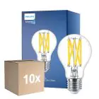 Fordelspakning 10x Philips Master LED E27 Pære Filament Klar 10.5W 1521lm - 922-927 Dim To Warm | Beste Fargegjengivelse - Dimbar - Erstatter 100W