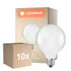 Fordelspakning 10x Ledvance Classic LED E27 Globe Filament Matt 3.8W 806lm - 827 Ekstra Varm Hvit | Erstatter 60W