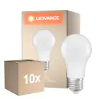 Fordelspakning 10x Ledvance Classic LED E27 Pære Matt 8.8W 806lm - 827 Ekstra Varm Hvit | Daglys Sensor - Erstatter 60W